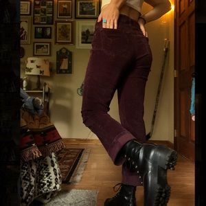 Burgundy Corduroy Pants
